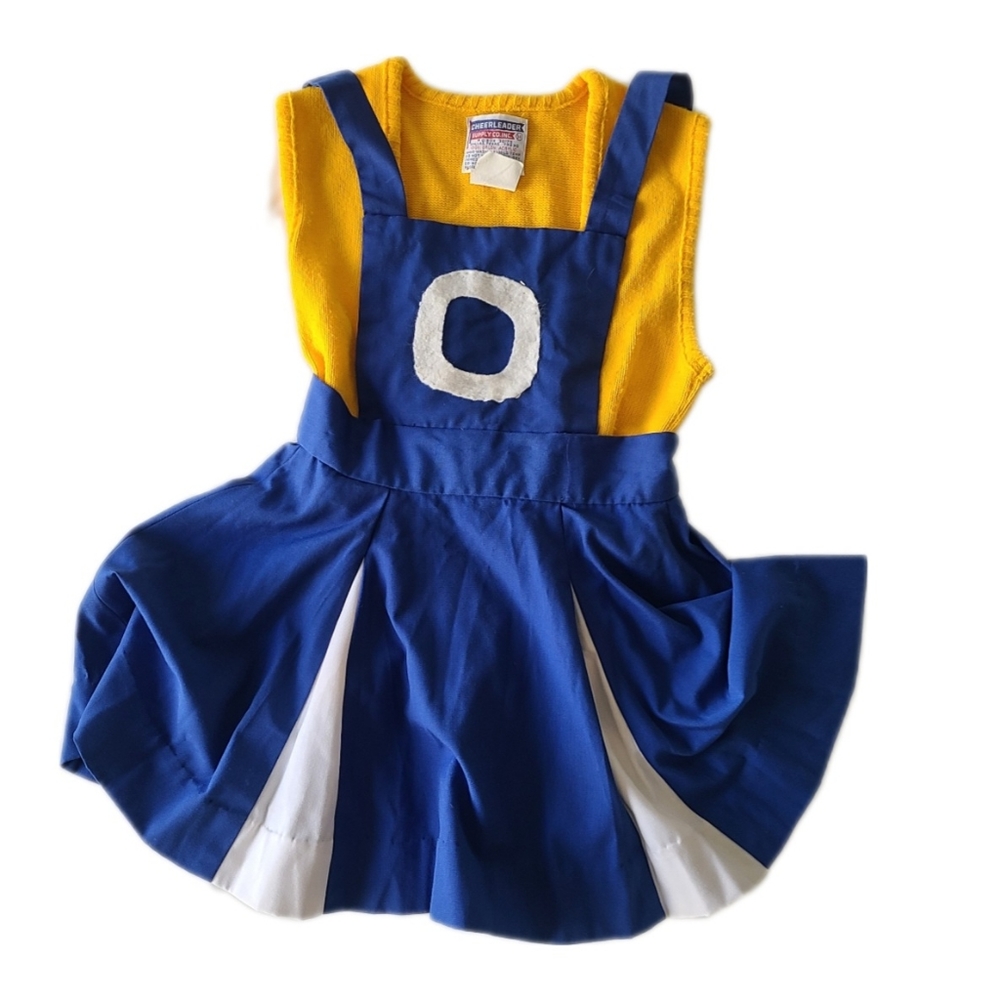 Vintage Cheerleading Uniform Overalls OHS MINIONS Halloween Costume